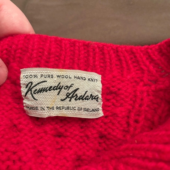 Vintage Kennedy Of Ardara Irish Hand Knit 100% Pure Wool sweater - Picture 7 of 13